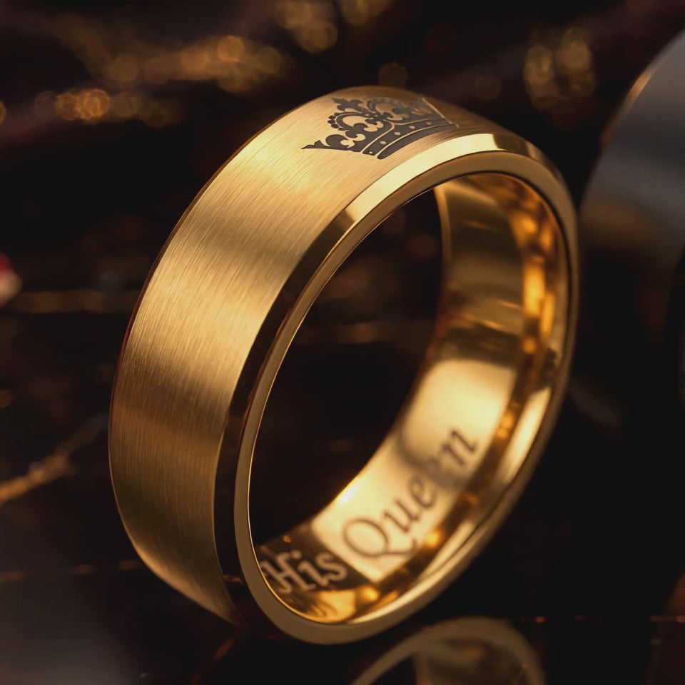 ANILLOS DE PROMESA PARA PAREJAS – SET DE 2 | ACERO INOXIDABLE